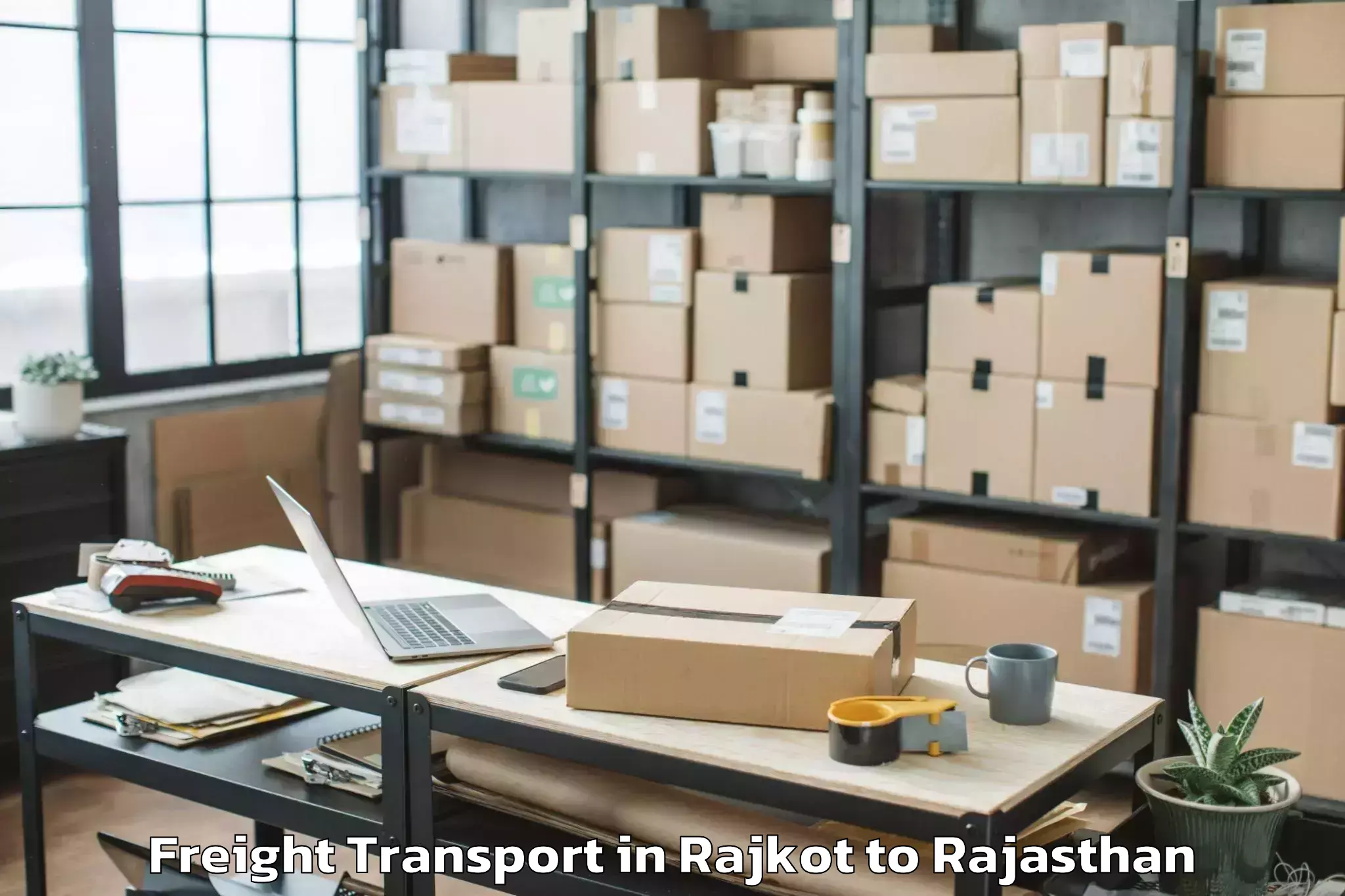 Leading Rajkot to Chhoti Sadri Freight Transport Provider